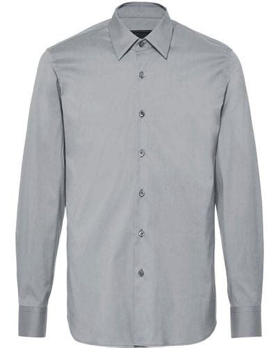 prada cropped button up|Prada Shirts for Men .